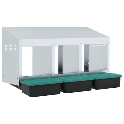 Кутия за пилета с 3 отделения, за стенен монтаж, поцинкована стомана