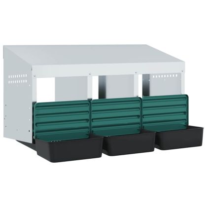 Кутия за пилета с 3 отделения, за стенен монтаж, поцинкована стомана