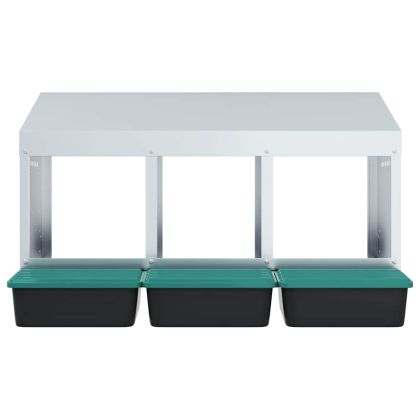 Кутия за пилета с 3 отделения, за стенен монтаж, поцинкована стомана