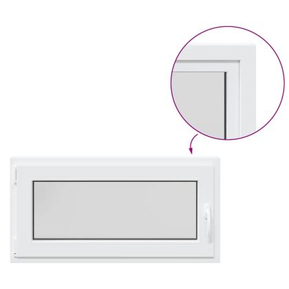 Прозорец за мазе "RISOR" 100x50 см, отваряемо-отварящ се, DIN ляв, бял