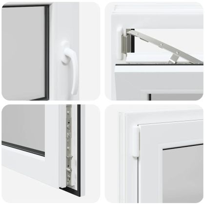 Прозорец за мазе "RISOR" 100x50 см, отваряемо-отварящ се, DIN ляв, бял