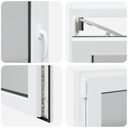 Прозорец за мазе "RISOR" 80x70 см, накланящ се и завъртащ се, DIN ляв, бял