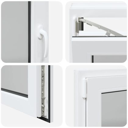 Прозорец за мазе "RISOR" 100x70 см, накланящ се и завъртащ се, DIN ляв, бял