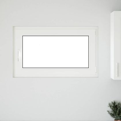 Прозорец за мазе "RISOR" 100x70 см Отварящо-отваряем DIN десен антрацит