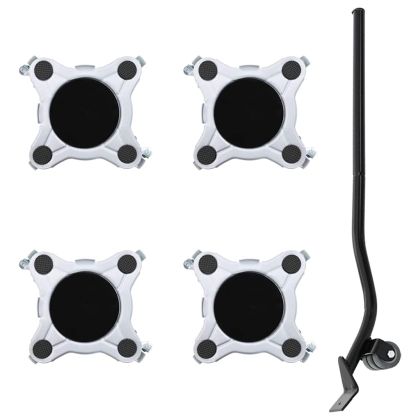 Мебелни колелца 4 бр. с повдигач 15,5x15,5x5,5 см, стомана 1000 кг