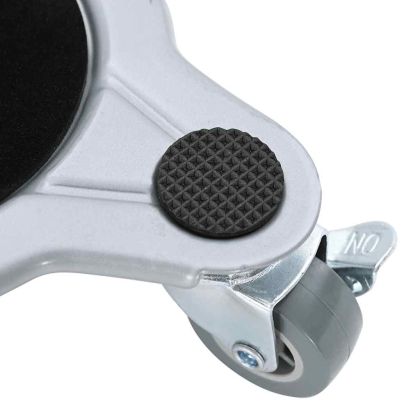 Мебелни колелца 4 бр. с повдигач 15,5x15,5x5,5 см, стомана 1000 кг