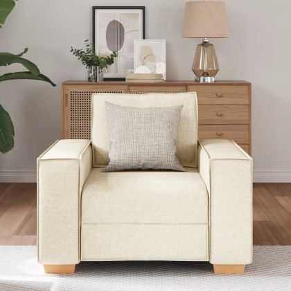 Диван-фотьойл, ленен, 60 см