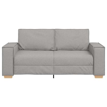 Двуместен диван, облачно сив, 140 см, плат