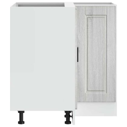 Кухненски ъглов шкаф Porto, сив сонома, инженерно дърво