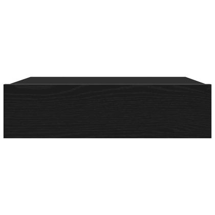 ТВ шкафове с LED осветление, 2 бр., черен дъб, 60x35x15,5 см