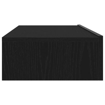 ТВ шкафове с LED осветление, 2 бр., черен дъб, 60x35x15,5 см