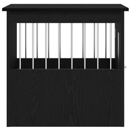 Кучешка клетка, черен дъб, 62x45x59 см, инженерно дърво