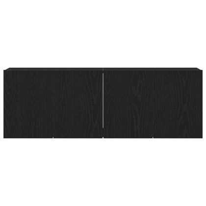 ТВ шкафове, 2 бр., черен дъб, 120x30x41 см, инженерно дърво