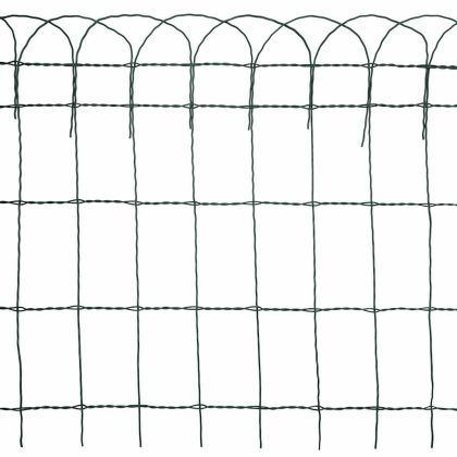 Ограда за тревни площи, прахово боядисана тел, 10х0,65 м