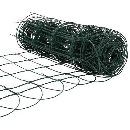 Ограда за тревни площи, прахово боядисана тел, 25х0,65 м