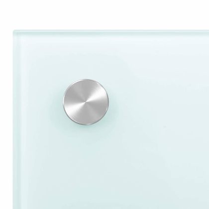 Кухненски гръб, бял, 70х40 см, закалено стъкло