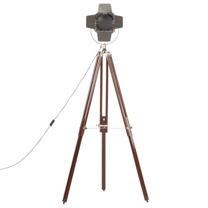 Подова лампа тринога, масивно мангово дърво, 180 см