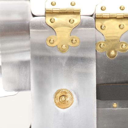 Римска военна броня реплика ЛАРП сребриста стомана