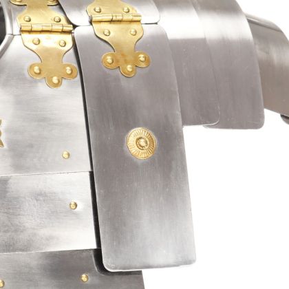 Римска военна броня реплика ЛАРП сребриста стомана