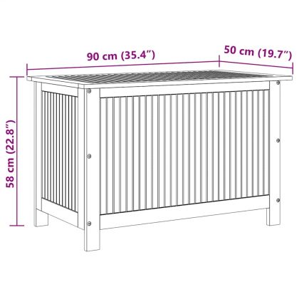 Градинска кутия за съхранение 90x50x58 см акациево дърво масив