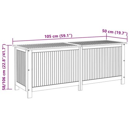 Градинска кутия за съхранение 150x50x58 см акациево дърво масив