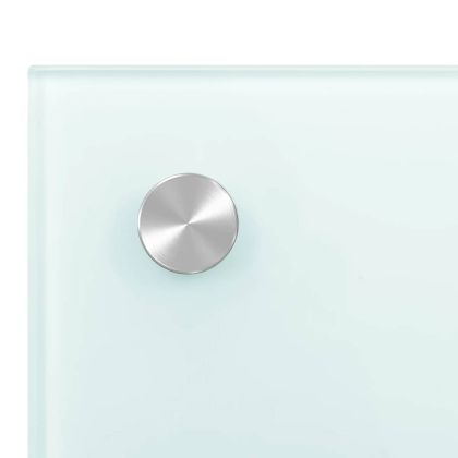 Кухненски гърбове, 2 бр, бял, 70x60 см, закалено стъкло