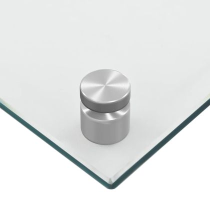 Кухненски гърбове, 2 бр, прозрачен, 70x60 см, закалено стъкло