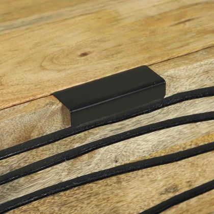 Комплект скрин с чекмедже 2 pcs Естествен 60 x 33,5 x 75 см