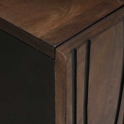 Комплект мебели за баня с чекмедже 3 pcs Кафяво Инженерно дърво