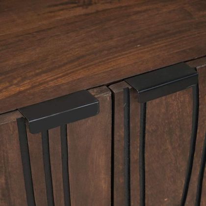 Комплект мебели за баня с чекмедже 3 pcs Кафяво Инженерно дърво