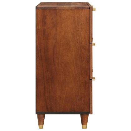 Комплект Страничен шкаф 2 pcs Кафяво 60 x 33.5 x 75 см