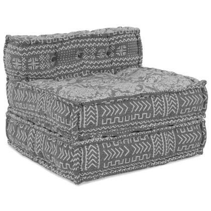 Модулен диван 4 pcs Светлосиво текстил