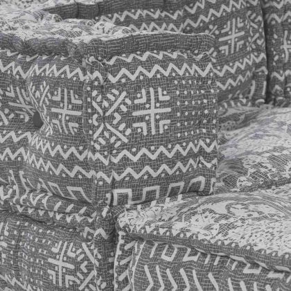 Модулен диван 4 pcs Светлосиво текстил