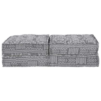 Модулен диван 2 pcs Светлосиво 140 x 70 x 36 см текстил