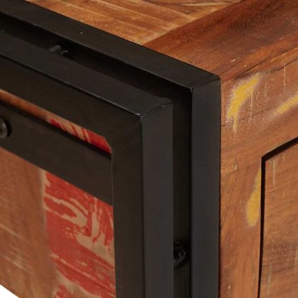 Конзолни маси 2 pcs Многоцветен Масивна регенерирана дървесина