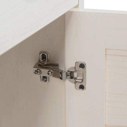 Комплект мебели за баня VIGO 2 pcs Кафяв и бял 37 x 34 x 80 см