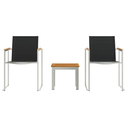 Комплектзахранененаоткрито 3 pcs Солидно тиково дърво