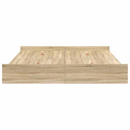 Легло с място за съхранение с таблото Сонома дъб 180 x 200 cm