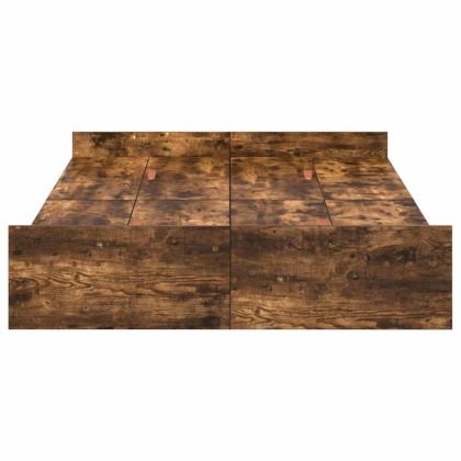 Легло с място за съхранение с таблото Димян дъб 120 x 200 cm