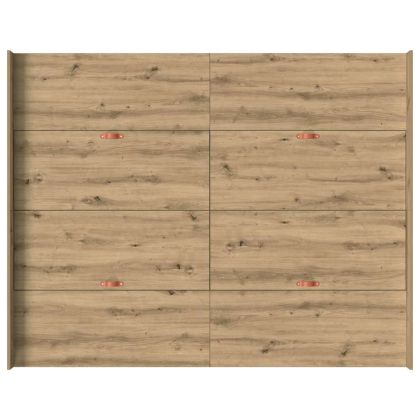 Легло с място за съхранение Дъб 140 x 190 cm Инженерно дърво