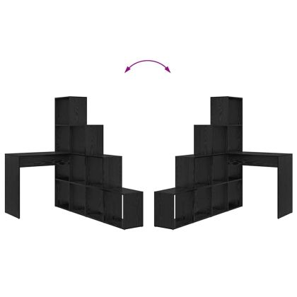 Ъглово бюро Черния дъб 101,5 x 149,5 x 149,5 см Инженерно дърво