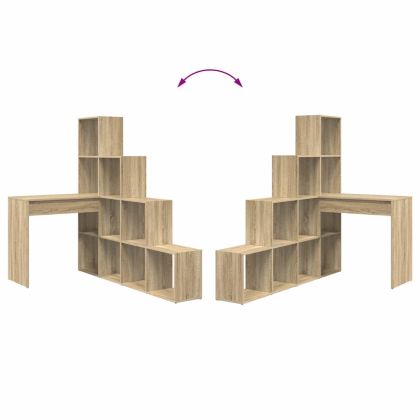 Ъглово бюро Сонома дъб 101,5 x 149,5 x 149,5 см Инженерно дърво