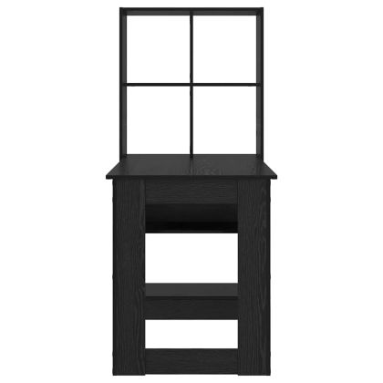 Бюро с рафт Черния дъб 122 x 67 x 145 см Инженерно дърво