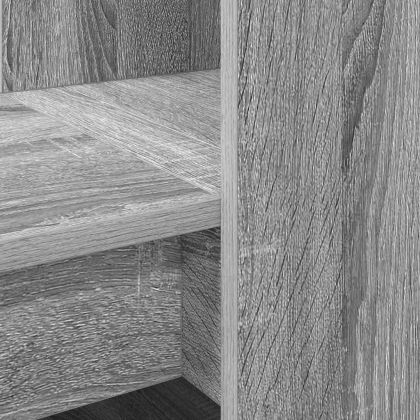 Бюро с рафт Сив Сонома 122 x 67 x 145 см Инженерно дърво