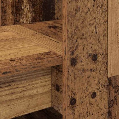 Бюро с рафт Старо дърво 122 x 67 x 145 см Инженерно дърво