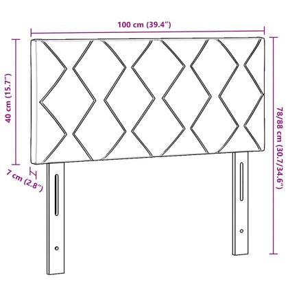 LED глава Черно 100 cm Изкуствена