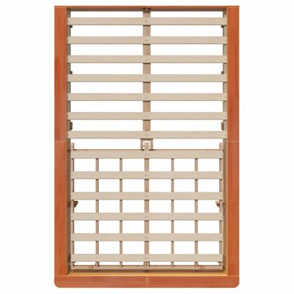 Рамка за легло Кафяво с восъчно покритие 140 x 200 cm