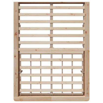 Рамка за легло Кафяво 120 x 190 cm Солидно борово дърво