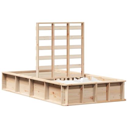 Рамка за легло Кафяво 80 x 200 cm Солидно борово дърво