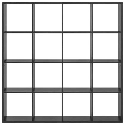 Шкаф за книги Черния дъб 137,5 x 29 x 137,5 см Инженерно дърво